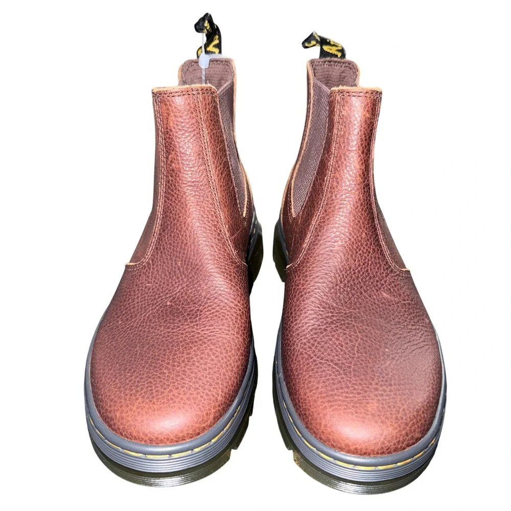 Dr. Martens Embury Ambassador Chelsea Boots Brown‎ Leather Mens 5 Womens 6 NEW